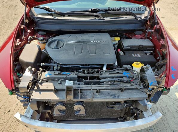 1C4PJMCS7HW504800 2017 JEEP CHEROKEE Бордовый Вид подкапотного пространства