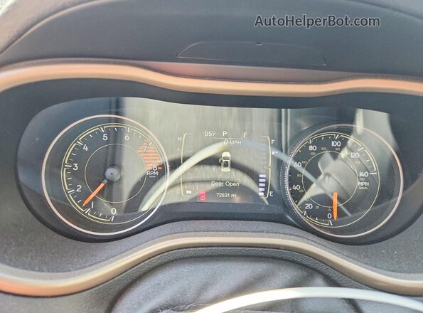 1C4PJMCS8HW504451 2017 JEEP CHEROKEE Charcoal Instrument cluster view