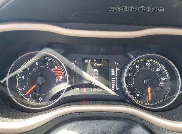 1C4PJMCS8HW658402 2017 JEEP CHEROKEE Black Instrument cluster view