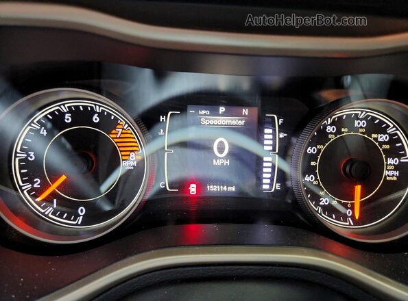 1C4PJMCS9GW123691 2016 JEEP CHEROKEE White Instrument cluster view