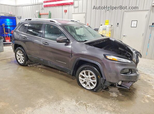 1C4PJMCSXHW651466 2017 JEEP CHEROKEE Серый Передняя правая четверть