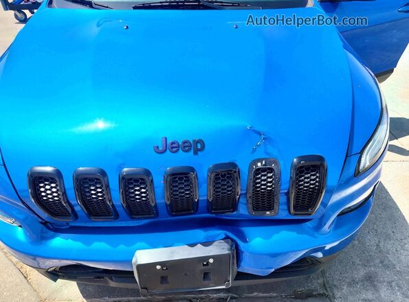 1C4PJMCX0JD593705 2018 JEEP CHEROKEE Blue Вид підкапотного простору
