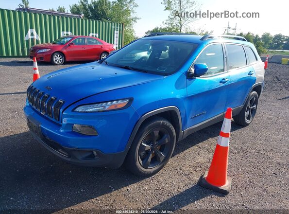 1C4PJMCX0JD598614 2018 JEEP CHEROKEE Blue წინა მარცხენა ხედი სამი მეოთხედიდან