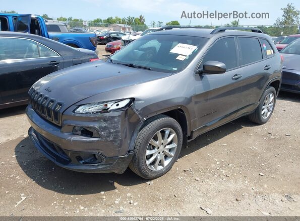 1C4PJMCX3JD607189 2018 JEEP CHEROKEE Серый Передняя левая четверть