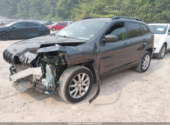 1C4PJMCX4JD600560 2018 JEEP CHEROKEE Серый Передняя левая четверть