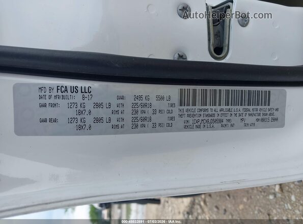 1C4PJMCX8JD505984 2018 JEEP CHEROKEE White Vista del compartimento del motor