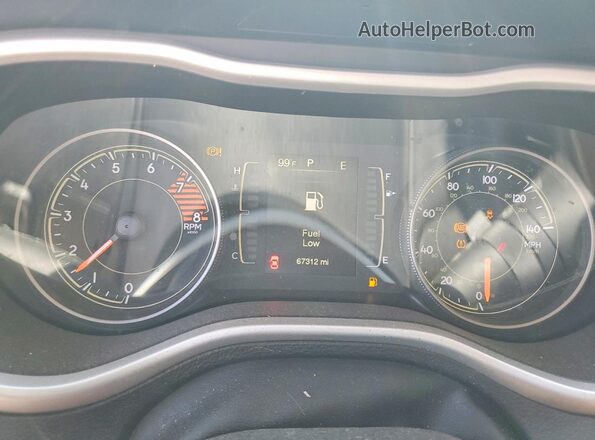 1C4PJMCXXJD582372 2018 JEEP CHEROKEE Gray Vista del cuadro de instrumentos