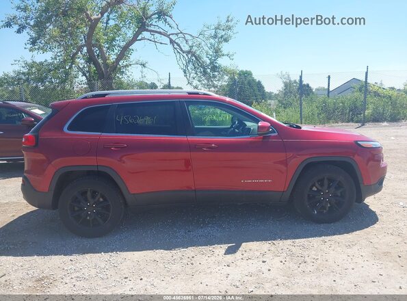 1C4PJMDB0GW175662 2016 JEEP CHEROKEE Red Vista interior trasera