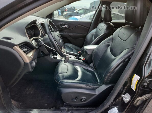 1C4PJMDB0GW261604 2016 JEEP CHEROKEE Black Front interior view