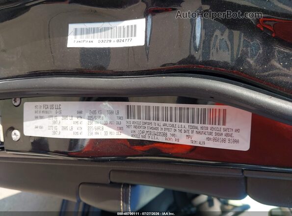 1C4PJMDB1GW335368 2016 JEEP CHEROKEE Black Вид підкапотного простору