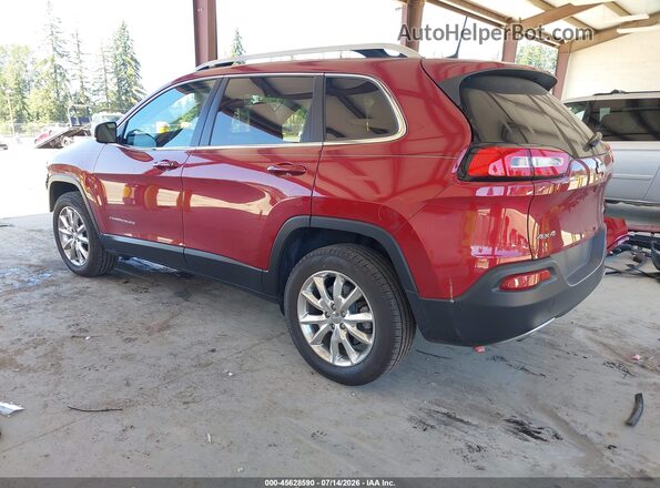 1C4PJMDB4HW532133 2017 JEEP CHEROKEE Red Trasero izquierdo