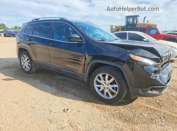 1C4PJMDB4HW616355 2017 JEEP CHEROKEE Black Передня права чверть