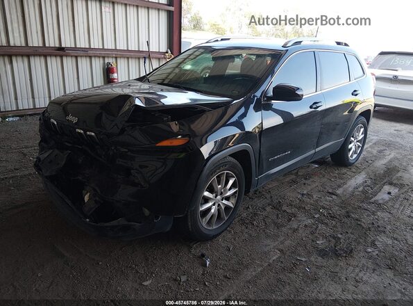 1C4PJMDB4HW665250 2017 JEEP CHEROKEE Black Przód lewy