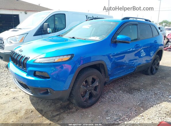 1C4PJMDB4JD601257 2018 JEEP CHEROKEE Синий Передняя левая четверть