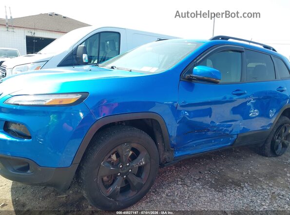 1C4PJMDB4JD601257 2018 JEEP CHEROKEE Синий Вид спереди