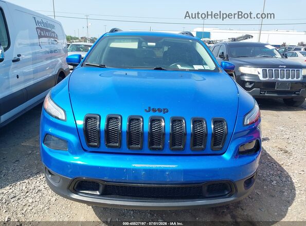 1C4PJMDB4JD601257 2018 JEEP CHEROKEE Синий Вид щитка приборов