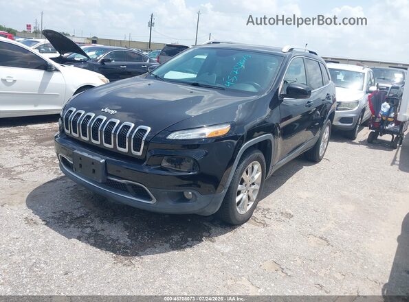 1C4PJMDB5HW579364 2017 JEEP CHEROKEE Black Vista tres cuartos delantera izquierda