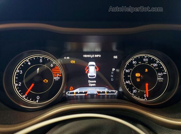 1C4PJMDB6HW537138 2017 JEEP CHEROKEE Silver Instrument cluster view