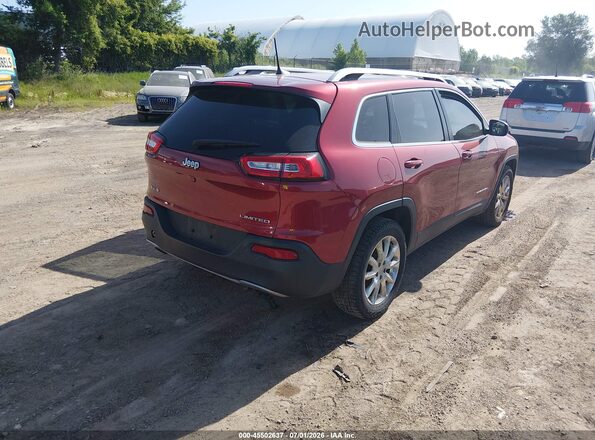 1C4PJMDB7GW120139 2016 JEEP CHEROKEE Red უკანა მარჯვენა
