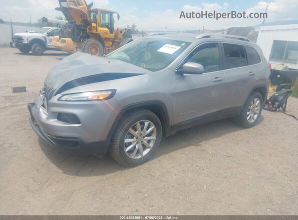 1C4PJMDB7GW213615 2016 JEEP CHEROKEE Silver წინა მარცხენა ხედი სამი მეოთხედიდან