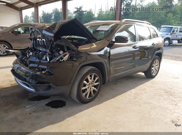 1C4PJMDB7HW511535 2017 JEEP CHEROKEE Черный Передняя левая четверть