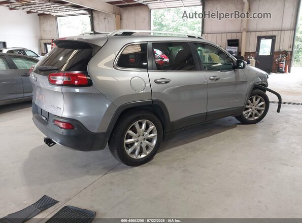 1C4PJMDB7HW665453 2017 JEEP CHEROKEE Silver Задня права чверть