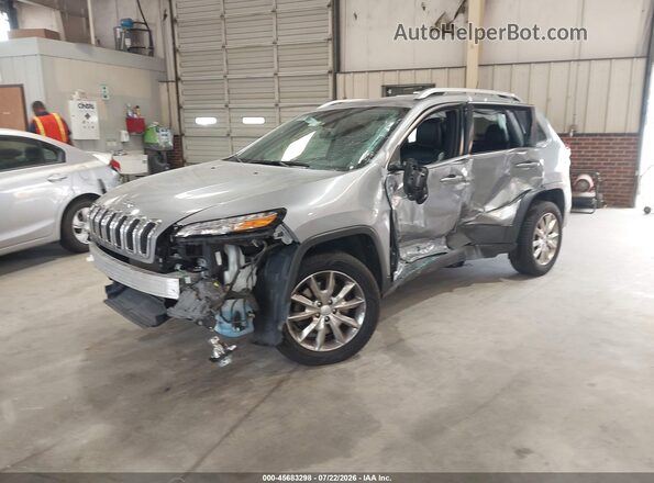 1C4PJMDB7HW665453 2017 JEEP CHEROKEE Silver Передня ліва чверть