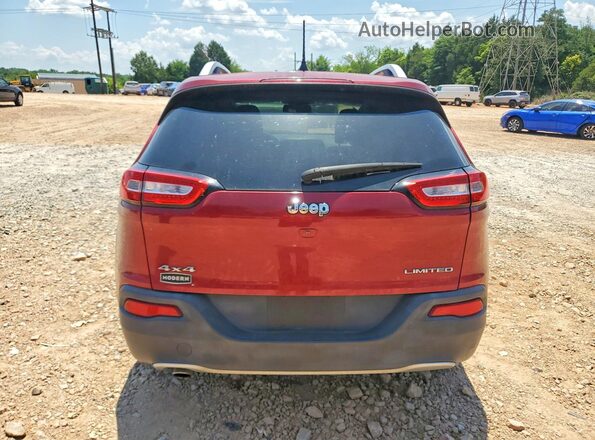1C4PJMDB8HW563692 2017 JEEP CHEROKEE Red Вид ззаду
