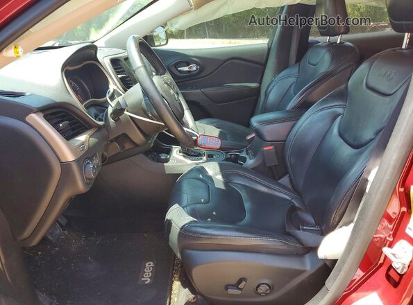 1C4PJMDB8HW563692 2017 JEEP CHEROKEE Red Вид салону спереду