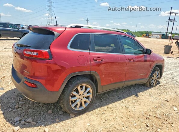 1C4PJMDB8HW563692 2017 JEEP CHEROKEE Red Задня права чверть