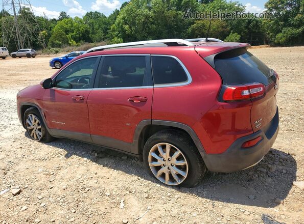 1C4PJMDB8HW563692 2017 JEEP CHEROKEE Red Задня ліва чверть