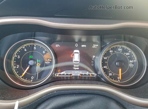 1C4PJMDB9JD598131 2018 JEEP CHEROKEE White ხელსაწყოთა პანელის ხედი