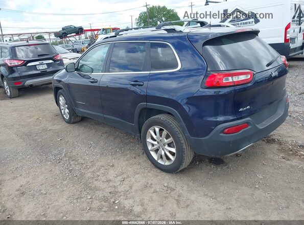 1C4PJMDBXGW109586 2016 JEEP CHEROKEE Dark Blue Задняя левая четверть