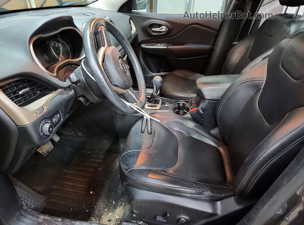 1C4PJMDBXGW170078 2016 JEEP CHEROKEE Угольный Вид салона спереди
