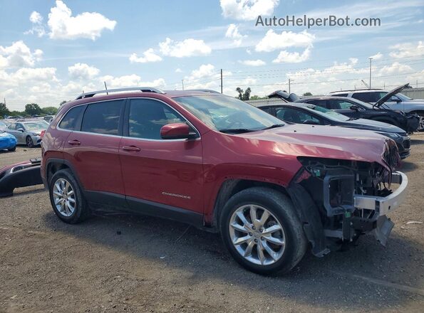 1C4PJMDBXGW206366 2016 JEEP CHEROKEE Burgundy Przód prawy