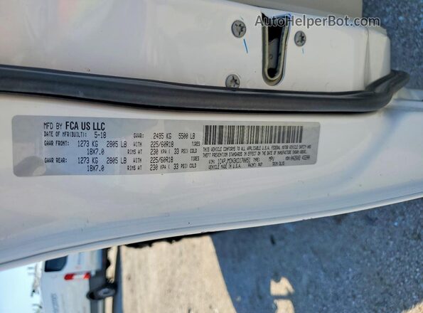 1C4PJMDN3KD170051 2019 JEEP CHEROKEE Белый Вид наклейки с VIN-кодом
