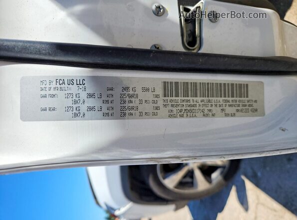 1C4PJMDN5KD117142 2019 JEEP CHEROKEE White Widok komory silnika