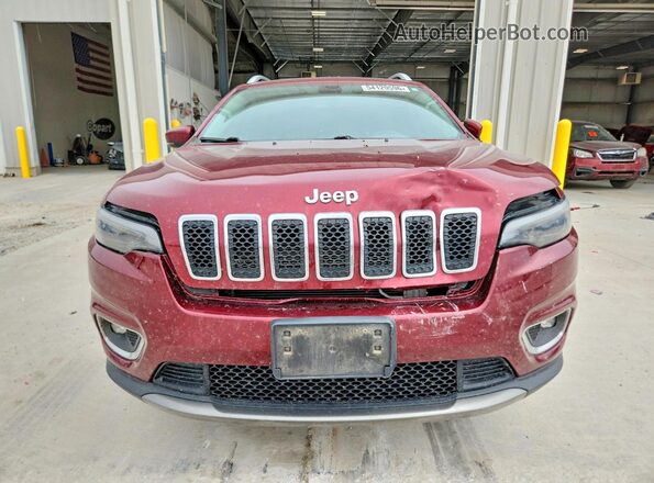 1C4PJMDN5KD188180 2019 JEEP CHEROKEE Maroon Widok z przodu