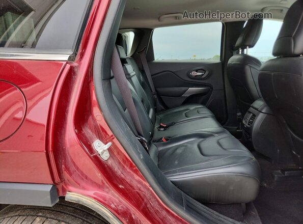 1C4PJMDN5KD188180 2019 JEEP CHEROKEE Maroon Widok wnętrza z tyłu