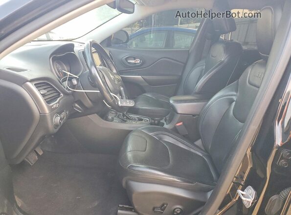1C4PJMDN5KD292670 2019 JEEP CHEROKEE Black წინა სალონის ხედი