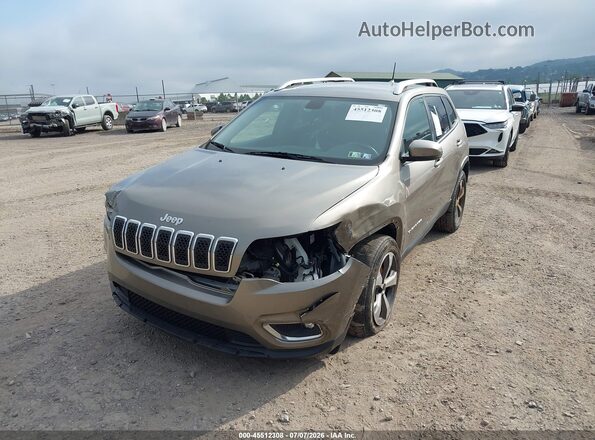1C4PJMDN6KD142387 2019 JEEP CHEROKEE Silver წინა მარცხენა ხედი სამი მეოთხედიდან