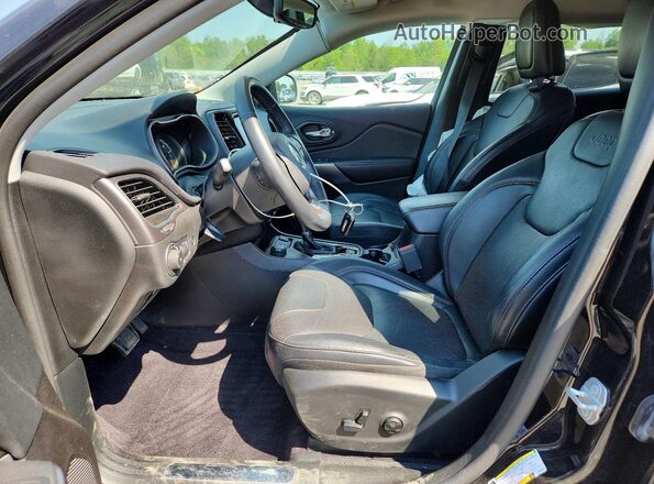 1C4PJMDN6KD146973 2019 JEEP CHEROKEE Black Front interior view