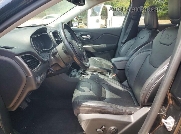 1C4PJMDN7LD537440 2020 JEEP CHEROKEE Black Вид салону спереду