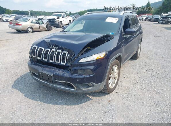 1C4PJMDS1GW155534 2016 JEEP CHEROKEE Dark Blue Widok z przodu