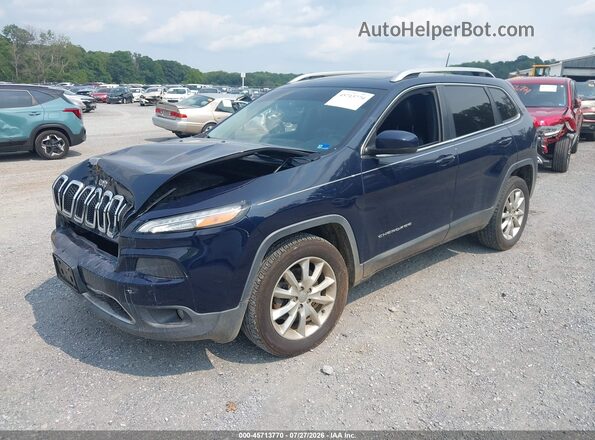 1C4PJMDS1GW155534 2016 JEEP CHEROKEE Dark Blue Przód lewy
