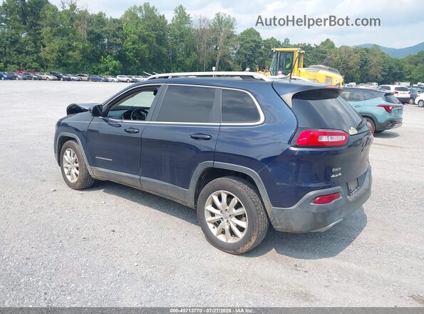 1C4PJMDS1GW155534 2016 JEEP CHEROKEE Dark Blue Tył lewy
