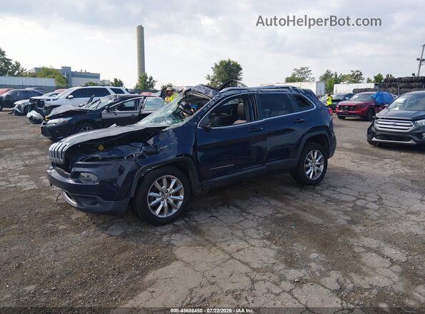1C4PJMDS2GW121201 2016 JEEP CHEROKEE Black წინა მარცხენა ხედი სამი მეოთხედიდან