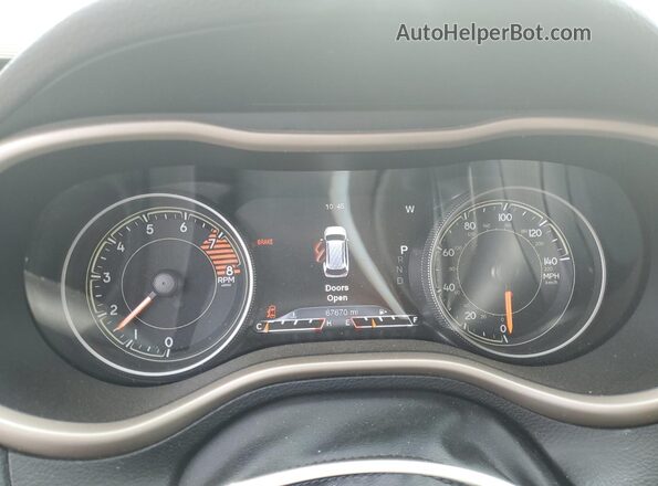 1C4PJMDS2GW228393 2016 JEEP CHEROKEE Черный Вид щитка приборов