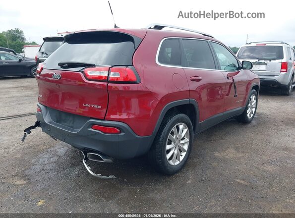 1C4PJMDS2GW299934 2016 JEEP CHEROKEE Red უკანა მარჯვენა