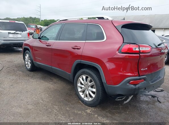 1C4PJMDS2GW299934 2016 JEEP CHEROKEE Red უკანა მარცხენა